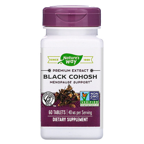 Nature's Way, Black Cohosh, 40 mg, 60 Tablets