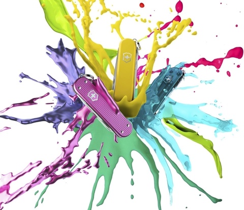 Нож-брелок Victorinox Classic SD Transparent Colors, Cupcake Dream (0.6223.T5G)