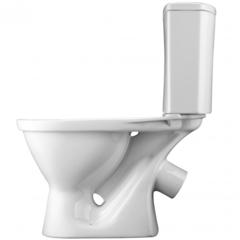 Унитаз-компакт Алькор 1WH302140 с диагональным выпуском, антивсплеск