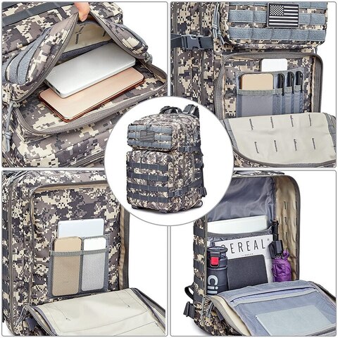 Картинка рюкзак тактический Skully Tactic RWZS39 black - 4