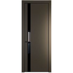 Межкомнатная дверь эмаль Profil Doors 18PA перламутр бронза cо вставкой