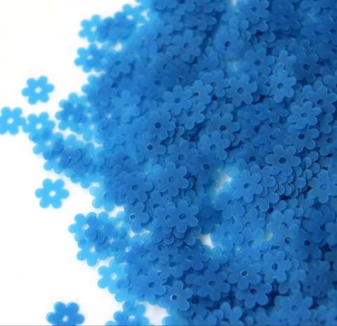 Пайетки плоские roselline 5 мм. Turchese (656F)