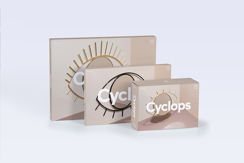 Зеркало настенное Cyclops большое золотое