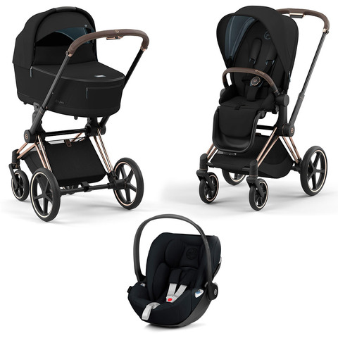 Детская коляска Cybex Priam IV 3 в 1 Stardust Black Plus