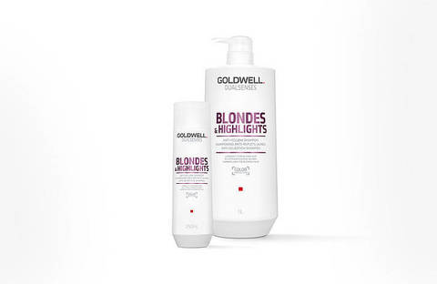 Goldwell New Dualsenses Blondes@Highlights ANTI-YELLOW SHAMPOO – ШАМПУНЬ ПРОТИВ ЖЕЛТИЗНЫ ДЛЯ ОСВЕТЛЕННЫХ ВОЛОС 250 мл