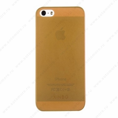 Накладка XINBO супертонкая для iPhone SE/ 5s/ 5C/ 5 коричневая