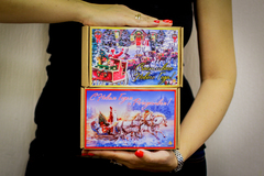 Новогодний подарочный набор с крем-медом в крафт-коробке