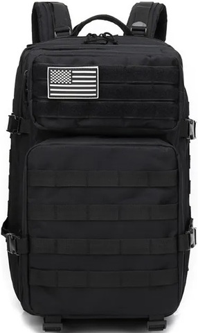 Картинка рюкзак тактический Skully Tactic RWZS39 black - 5