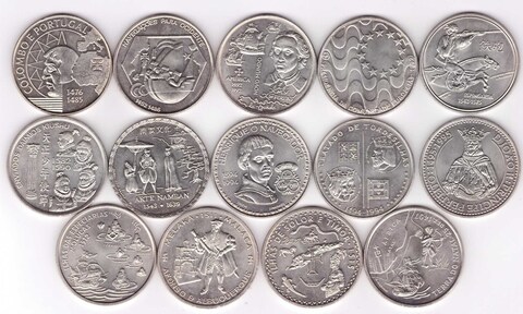 Набор из 14 монет "200 эскудо " 1991-1999 года