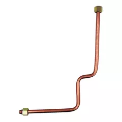 Трубка QUATTRO ELEMENTI КМ8-140 с гайками (248-450-044)