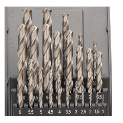 Набор сверл по металлу 1-10,5мм 24шт DIN338 HSS-G 118° (пл. кейс) Ruko 214216RO