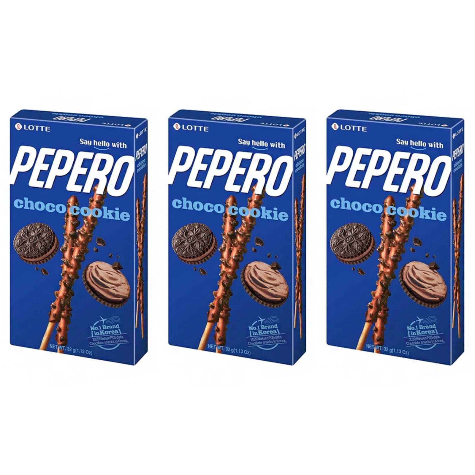 Соломка в шоколаде Lotte Pepero Choco cookie 32 г, 3 шт купить по низкой  цене на STORRO.RU