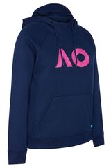 Женская теннисная куртка Australian Open Hoodie Boucle Logo - navy