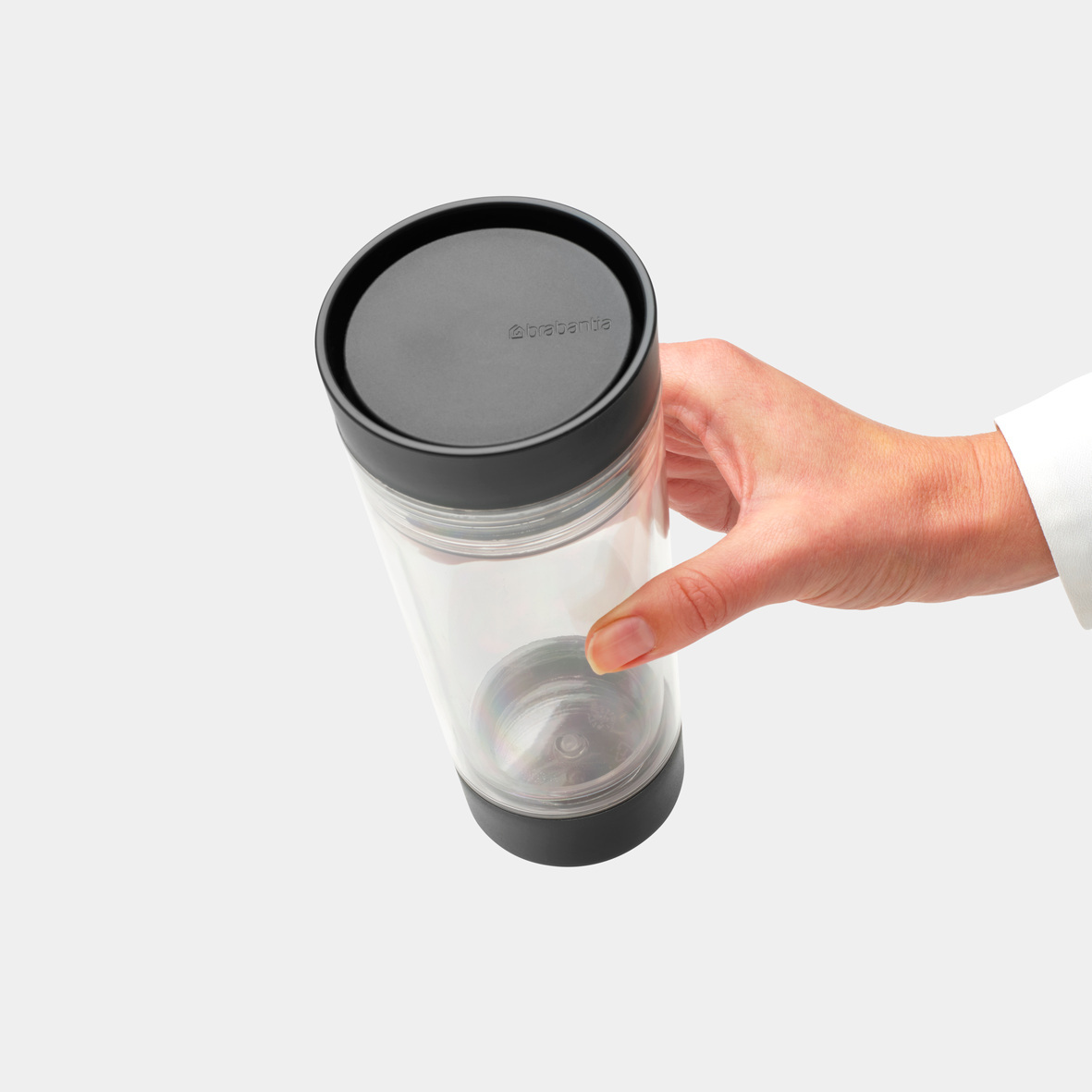 Кружка для чая с собой Make & Take (360 мл), Темно-серый, арт. 228766 - фото 9