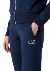 Женский теннисный костюм EA7 Woman Jersey Tracksuit - navy blue