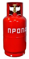 Стальной пропановый газовый баллон 27 л, с вентилем (пустой)