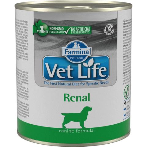 Корм Farmina Vet Life Natural Diet Renal паштет диета для собак 0,3 кг