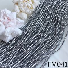 Гематин гематит, круглые бусины, 3 мм, бронза, 1 нить, ГМ040