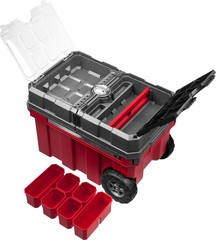 ЗУБР МЕГАБОКС-24, 616 х 378 х 415 мм, (24?), пластиковый ящик-тележка для инструментов, Профессионал (38133-24)