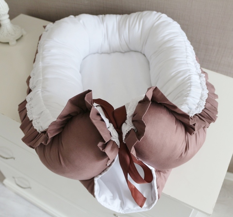 Babynest , гнездышко, кокон для младенца Шоколад