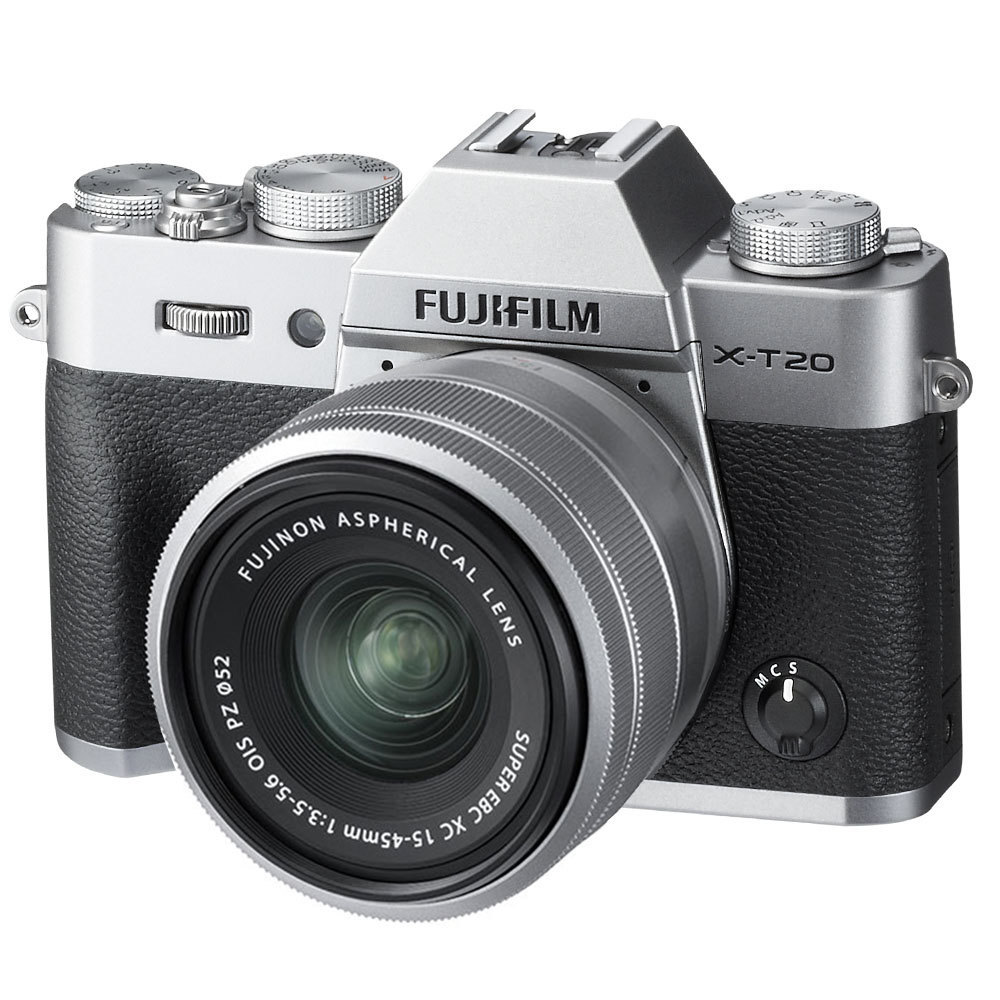 fujifilm x-t20 kit 15-45mm Silver купить в Москве, цены в интернет-магазине