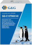 Совместимый струйный картридж G&G GG-C13T908140 (C13T908140) для Epson WorkForce Pro WF-6090DW, 6090DTWC, 6090D2TWC, 6590DWF, 130 мл, черный