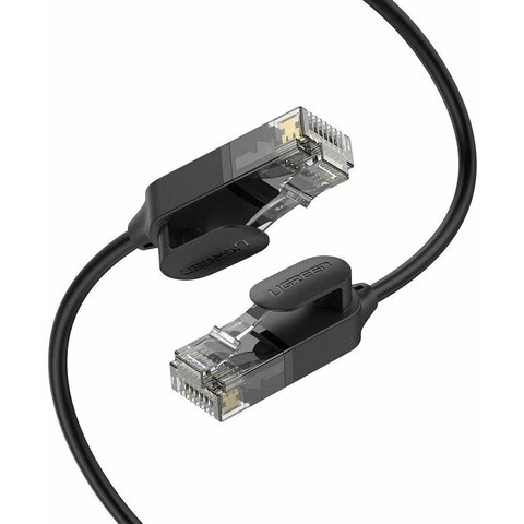 Кабель UGREEN NW122 (70332) CAT 6A Pure Copper Ethernet Cable OD2.8 1м черный