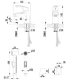 Смеситель для умывальника и биде монолитный LEMARK PLUS STRIKE LM1116C