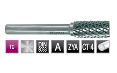 Бор-фреза твердосплавная A(ZYA) 10,0x20x65x6мм HM Ruko 116012