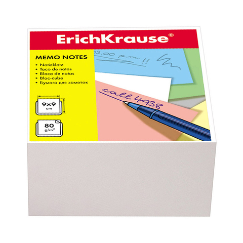 Бумага настольная ErichKrause®, 90x90x50 мм, белый