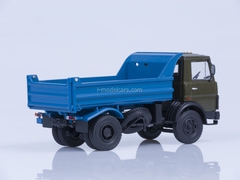 MAZ-5551 tipper early cabin 1988 khaki-blue AutoHistory 1:43