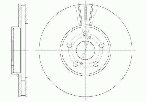 Диск тормозной вентилируемый G-brake  GR-02292