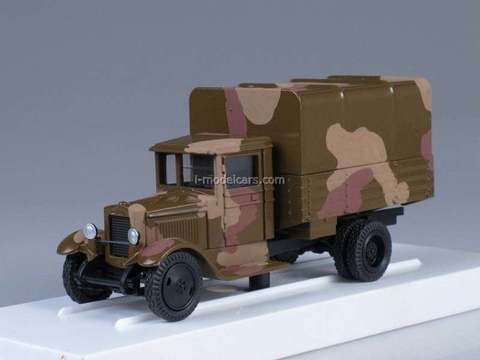 ZIS-5 Military with awning camouflage LOMO-AVM 1:43