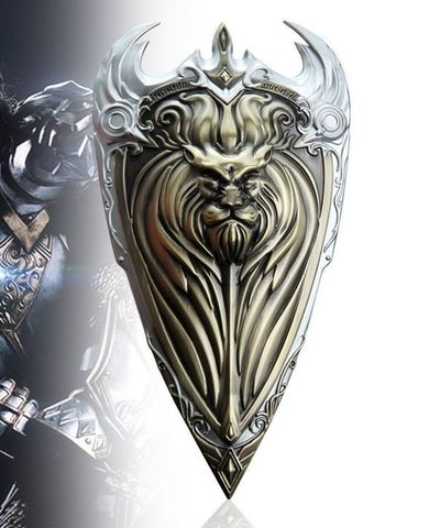 World of Warcraft Alliance Golden Shield Metal