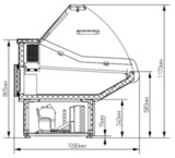 фото 2 Холодильная витрина Марихолодмаш Илеть new ВХС-1,5 на profcook.ru
