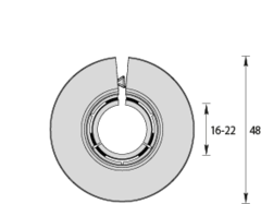 Обвод универсальный для труб Идеал 16-22 мм 001 Белый (во флоупаке)