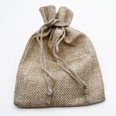 Холщовый мешочек, цвет бежевый, размер около 12*9 см, цена за 1 шт