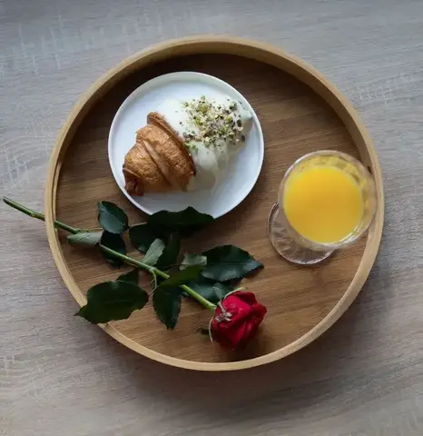 Поднос круглый с ручками Bricka, 44 см, бамбук