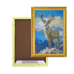 
          Алмазная мозаика Alingar, на подрамнике, с полным заполнением, (глянц), 20х30 см, 20 цветов, "Олень"