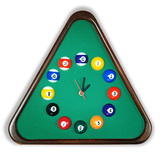 Часы Треугольник ясень/сукно (№3,Euro Pro 50 ш1.98м Yellow green) фото №4