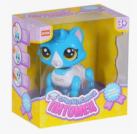 Интерактивный Котик, размер 16см*16см*10см