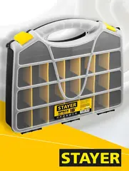 STAYER SPACE-18, 455 х 355 х 70 мм, (18?), пластиковый органайзер с 21 ячейкой (38038-18)