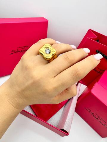 Кольцо Schiaparelli ЗУБ с микрожемчугом