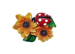 Силиконовый молд Божья коровка в цветах