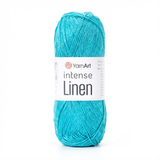 Пряжа YarnArt Intense Linen 4131 бирюза