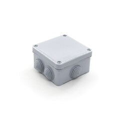 Коробка разветвительная для наружного монтажа, полипропилен, 7 вводов, IP55, 105х105х55мм (Very) 89-0-188