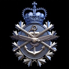 Силиконовый молд № 448 Герб Вооруженных сил