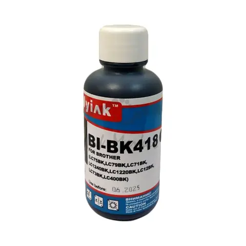 Чернила BI-BK418 Gloria™ MyInk для Brother LC1240BK (100 мл, black, Pigment)
