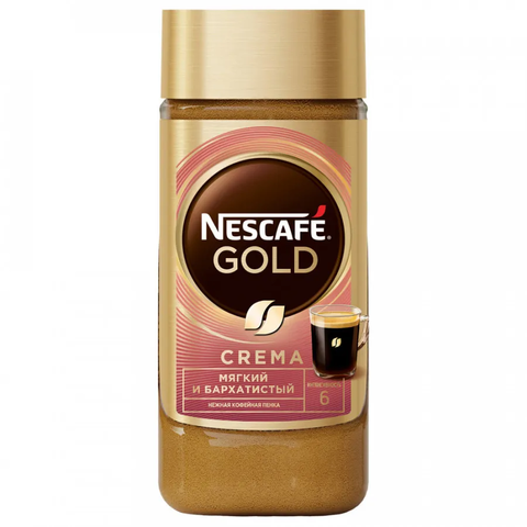 купить Кофе растворимый Nescafe Gold Crema, 95 г стеклянная банка (Нескафе)