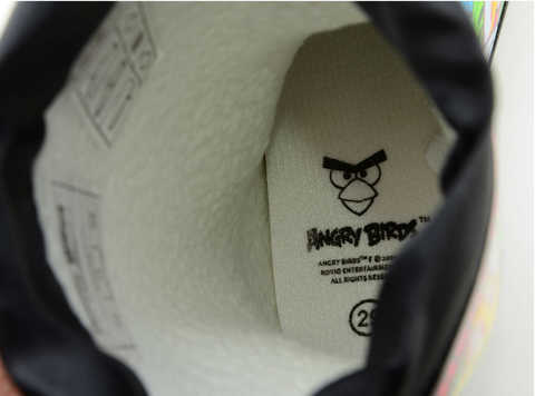 Резиновые сапоги для мальчиков утепленные Энгри Бердс (Angry Birds), цвет черный. Изображение 11 из 11.